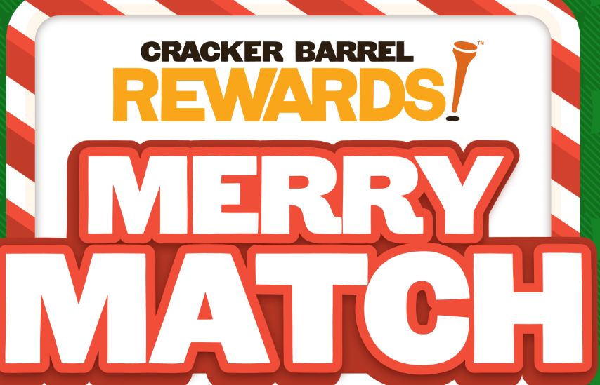 Cracker Barrel Rewards Merry Match Instant Win Game 12/31/25